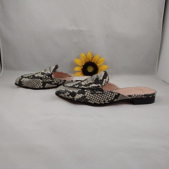J.Crew Womens Academy Snake Leather Penny Loafers 6 - Picture 5 of 16